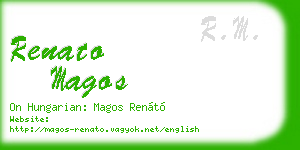 renato magos business card